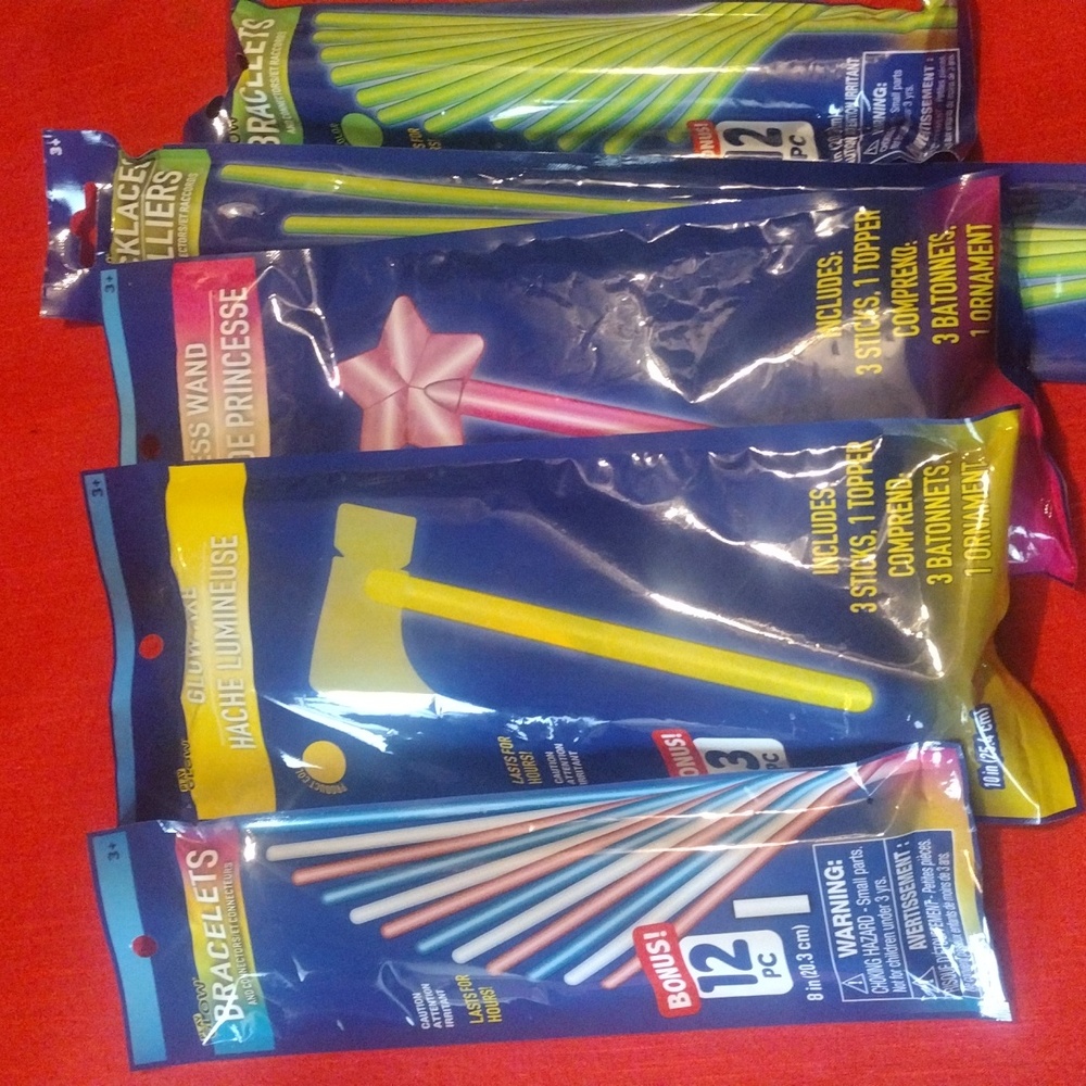 Glow Packs bundle /assorted 5 for $25